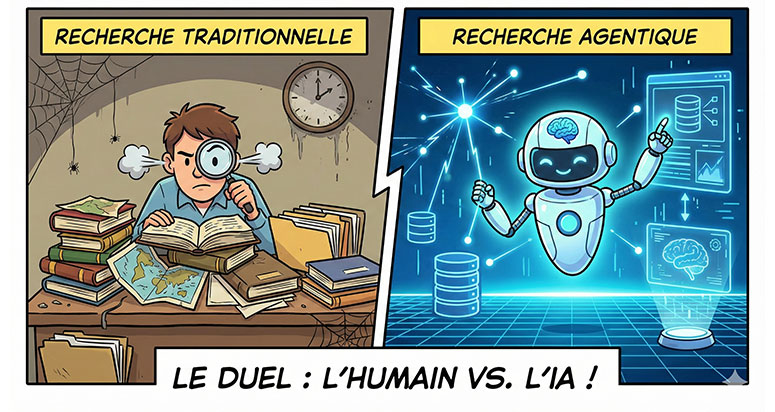 Recherche agentique vs traditionnelle