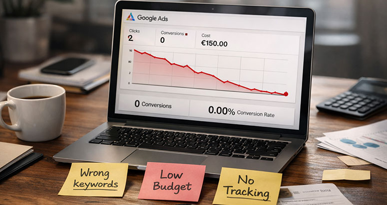 Google Ads : 6 raisons qui expliquent pourquoi votre campagne ne transforme pas